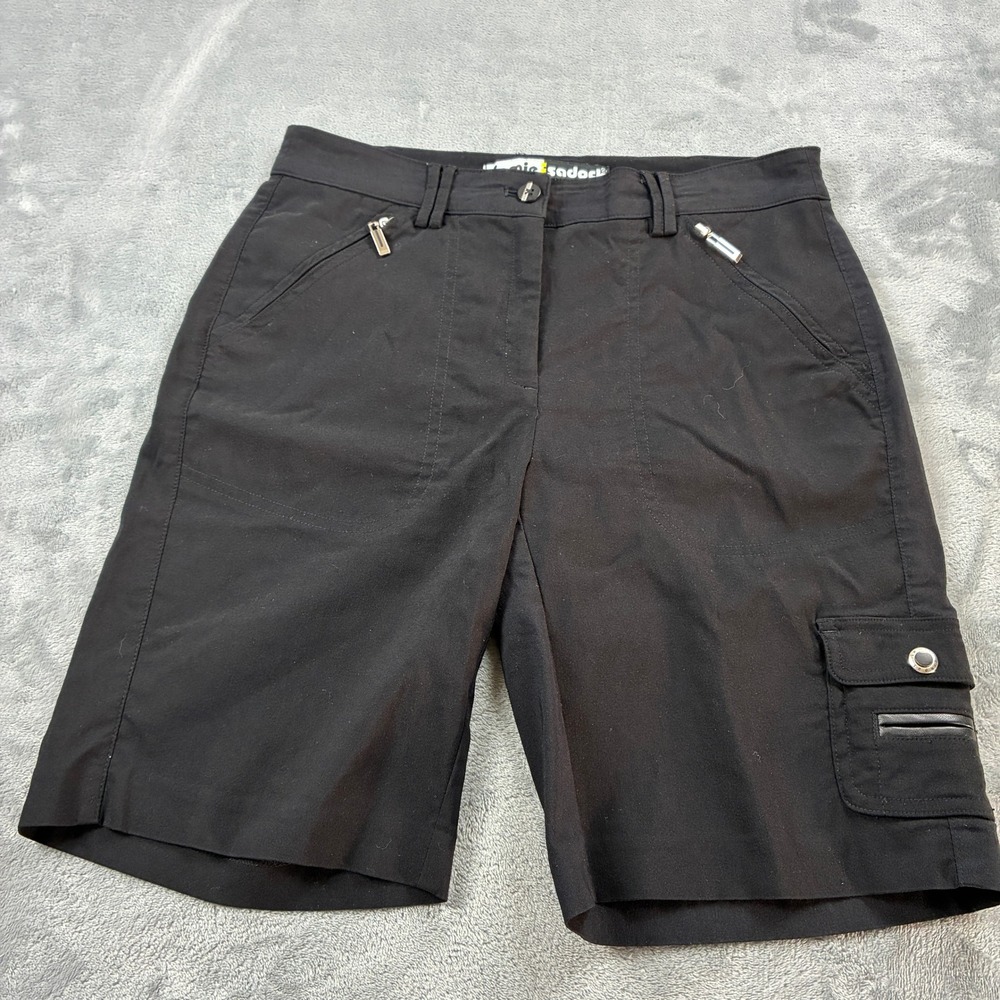 Jamie Sadock Black Skinnylicious Cargo Shorts Womens Size 2 Stretch Golf Utility